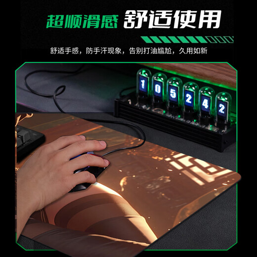 
Anime mouse pads with super large size 2B little sister e-sports game mouse pads student office thickened table pads can be customized BD-693 300x250mm 3mm