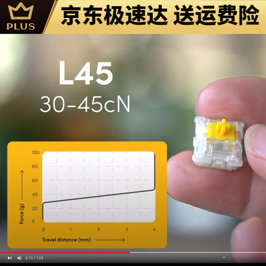 Wooting 磁轴 60HE 键盘 Lekker 线性 L45 L60 国内现货 Osu L60(70颗)