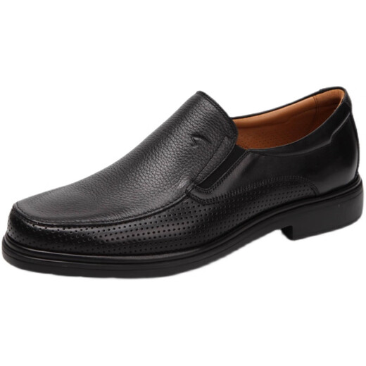 Shachi Importados zapatos de hombre Shachi de Italia 25 Nuevo verano Hollow Hollow Breathable y perforados Sandalias de cuero genuinas zapatos Negro ISYT5C1396 38