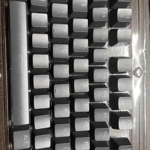 罗技原装全新罗技K845机械键盘键帽原厂透光双色布丁樱花黑灰键帽  否 纯粉色键帽一套104键