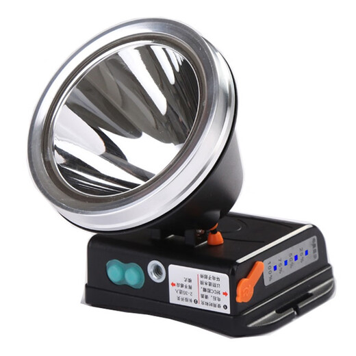 Los faros de inducción de pesca nocturna de Jiangong son súper de largo alcance P100 Luz y alta potencia de carga de pesca de pesca con luz Luz Long Long Soport Súper Bright 9925-15000W Gran mancha de brillo amarillo de brillo