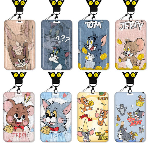 Mizuo Cat and Mouse Card Set Meal Card Campus Card Bus Card Student Water Card Working Card Work Card Certificate Set School Card (Single Card Set) KA12804