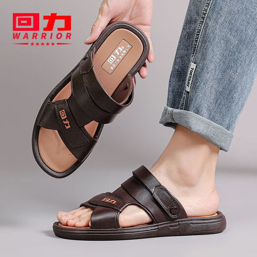 Huili Sandalen Neue Hausschuhe Outdoor Casual Dual-Use Beach Schuhe Weiche Sohle Anti-Rutsch-Anti-Odor-kalte Männer atmungsaktive Mehrzweckschuhe 3886 Schwarzer Big Foot, bitte nehmen Sie eine größere Größe 41