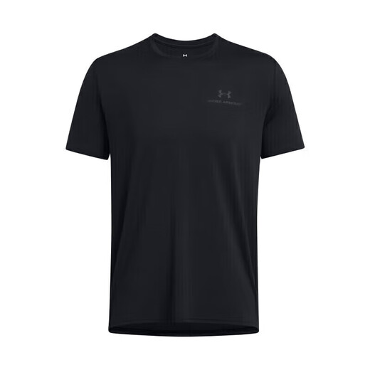 安德玛（UNDERARMOUR）春夏Vanish男子训练运动短袖T恤1383973 黑色001 2XL