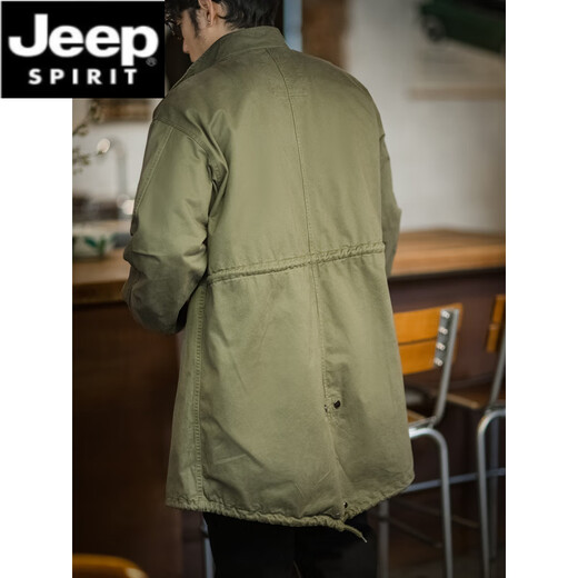 JEEP SPIRIT Jeep American M51 parka fishtail field windbreaker military green coat cloak jacket men's mid-length military green M