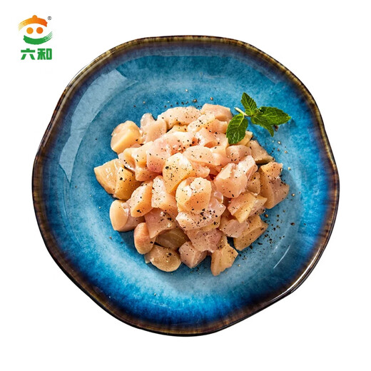 Liuhe chicken leg dices 2Jin Jin is equal to 0.5kg White feather chicken frozen leg meat diced leg meat Kung Pao chicken ingredients
