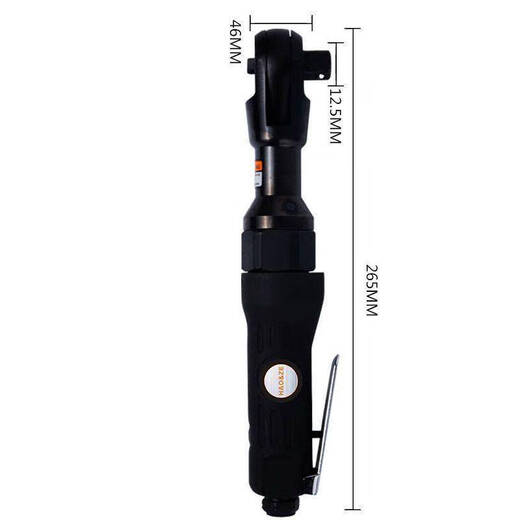 XMSJHAOHZ industrial grade right angle pneumatic ratchet wrench strong torque 14381 torque wrench wind cannon high-end black ratchet wrench model 1 set