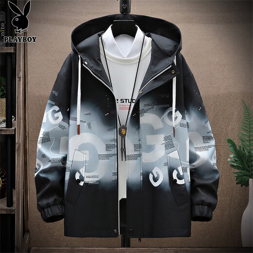 Playboy (PLAYBOY) jacket men's assault jacket men's clothing spring and autumn high-end casual handsome workwear trendy men's clothing