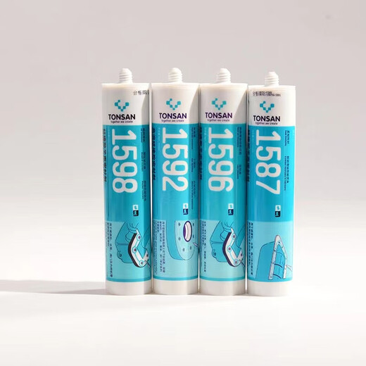 Kesaixin1587 1596 1598 1592 Flat sealant High temperature resistant flange equipment sealant Black 1598-310ml