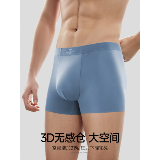 七匹狼  SEPTWOLVES七匹狼男士内裤男生冰丝莫代尔新款夏季凉感平角男款四角短裤 男士甄选礼盒[80支莫代尔]3892 4XL (腰围2.9-3.0尺180-200斤