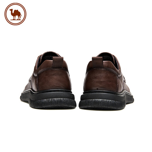 Camel Commuting Business Cowhide Leather Shoes Men's Soft Sole Increased Daily Casual Shoes P15A211020 Brown 40