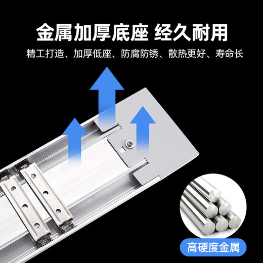 Deyan three-proof LED tube integrated strip light display cabinet fluorescent lamp project super bright energy-saving industrial use curved surface type-1.2 meters-white light