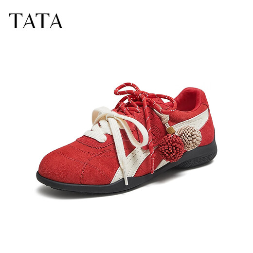Heshe (Tata) Zhang Yifan в том же стиле Sinecone обувь De Training Shoes для женских осенних красных обуви спорт Forrest Gump Shoes gty01cm5 Красный/белый 36