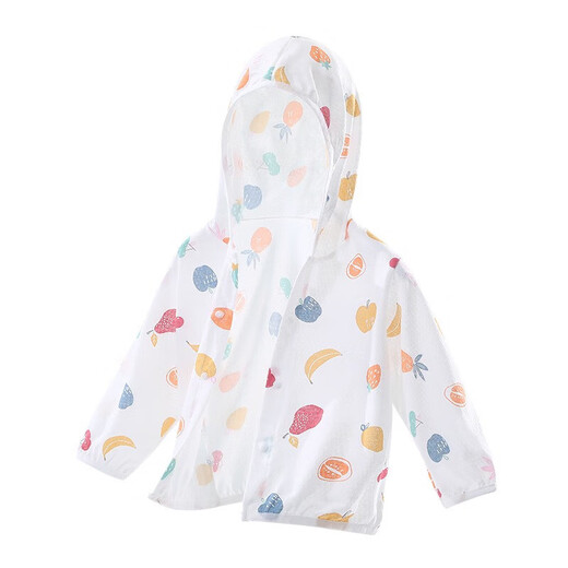 YEEHOO Yangma recommends 2025 new baby sun protection clothing summer thin breathable cotton baby air-conditioning shirt for men and women lemon 80 cm