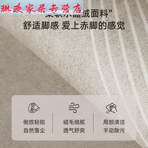 CLCEY天津地毯客厅感客厅地毯轻奢感2024新款防水免洗可擦沙发 拾温15937 1件 200300CM适合4人或L型沙发