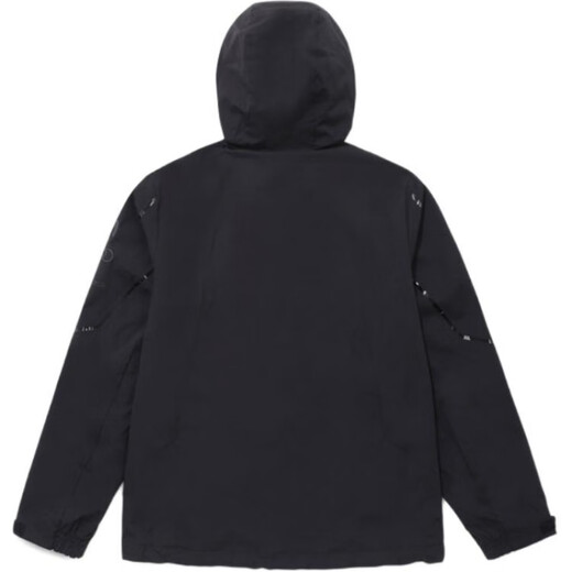 迪桑特（DESCENTE）字母印花连帽拉链长袖防风夹克外套男女同款 海军蓝 110