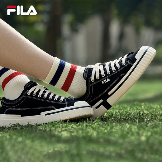 FILA LOOP fault shoes men's canvas shoes new casual shoes sports sneakers black-BK 41