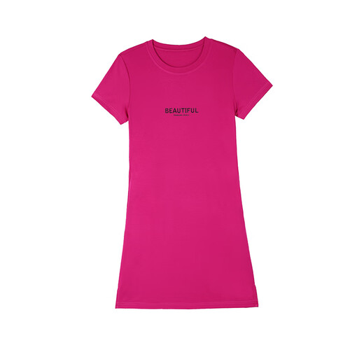 Specht kurzärmeliges Kleid neues Sommertemperament A-Line Rock Mode lässiges, schlankes Mutterrock im mittleren Alter schwarz xl