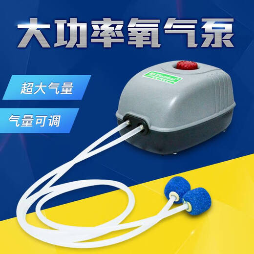 LISM水族箱氧气泵超养鱼增氧泵大功率小型家用充氧双孔四孔打氧 RS-9901增氧双泵5W)