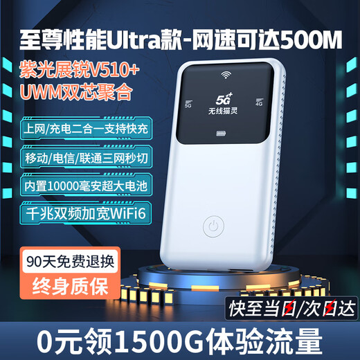 Wireless Maoling's nuevo verdadero 5G portátil wifi móvil 5g red inalámbrica Gigabit red completa de doble banda flujo de alta velocidad enrutador de carga portátil banda ancha portátil coche artefacto al aire libre verdadero 5G portátil WiFi exclusivo modelo Ultra modelo 10G/mes*1 mes
