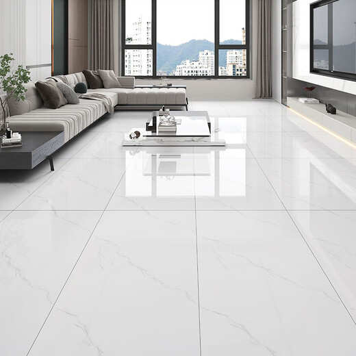 
Gray marble tiles 600X1200 bright non-slip wear-resistant floor tiles, fish belly white large-slab wall tiles 12806 600*1200