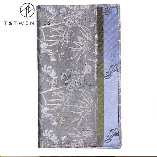 T&Twenties薄雾灰.优雅中国风男士领带正装品牌灰色真丝8cm手打款桑蚕丝复古 真丝领带+口袋巾+领带夹