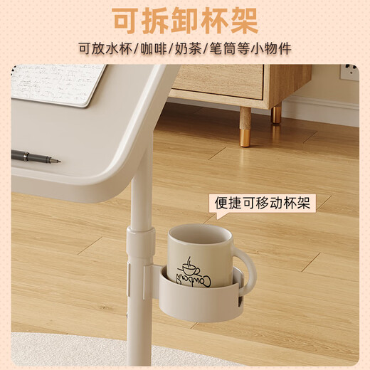 姗姗木艺茶几客厅沙发边几升降电脑桌床边桌可折叠书桌卧室学习桌子