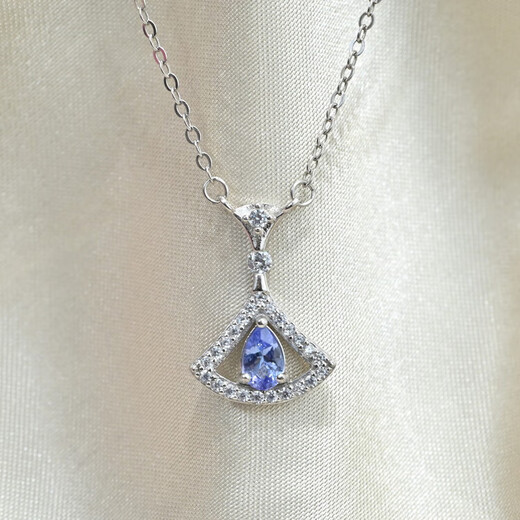Colorful Jewelry Stone of Hope S925 Tanzanite Pendant Necklace 6*3