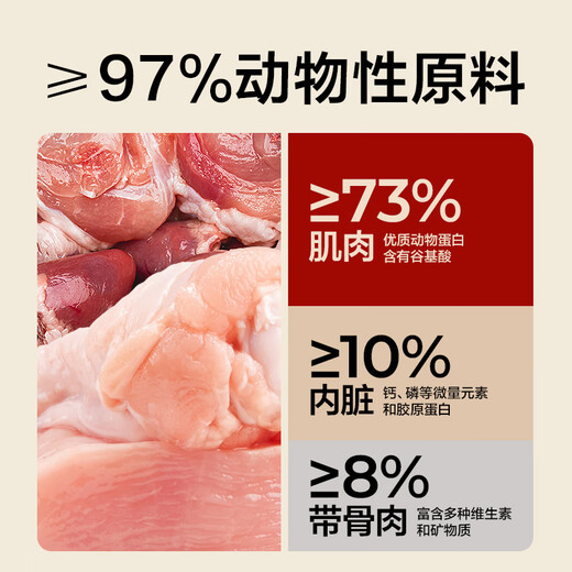 NetEase Tiancheng full-price package of fresh meat staple food freeze-dried cat food for muscle growth and hair beauty, high protein rabbit meat, beef and chicken. Flavor labeling shall prevail.
