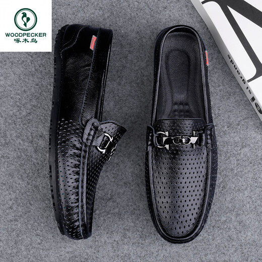 Holzspecker Hollow Beans Schuhe für Männer, neue sommer atmungsaktiv