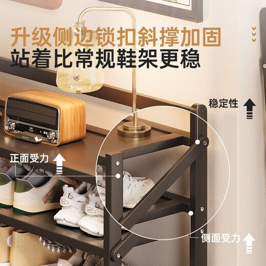 Yishiqi shoe rack door multi-layer household shoes OCC integrated installation-free rental entry door shoe storage shoe cabinet