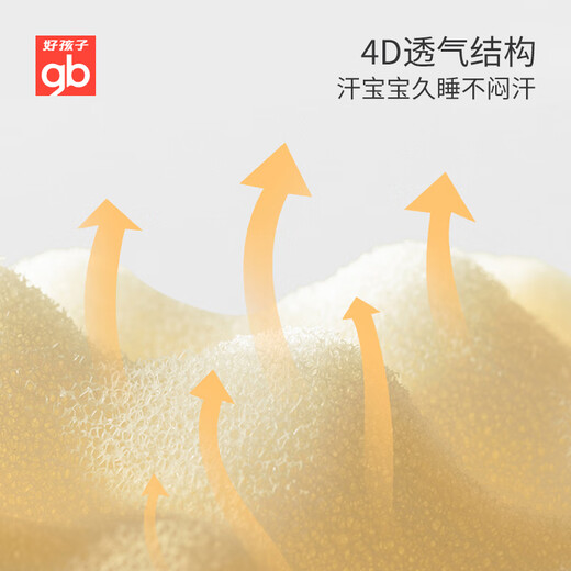 Goodbaby (gb) baby pillow children's pillow 0-3 years old baby pillow antibacterial and anti-mite silicone pillow four-season universal pillow 1-3 years old