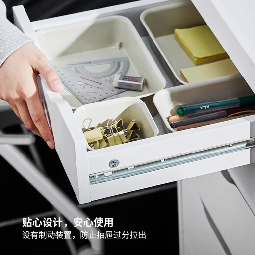 IKEA (IKEA) LAGKAPTEN Lager Cape desk desk with drawer home student bedroom small desk 1 drawer chest white 120x60x73cm