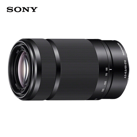Sony (SONY) E 55-210mm APS-C format telephoto large zoom mirrorless camera lens black E-mount SEL55210