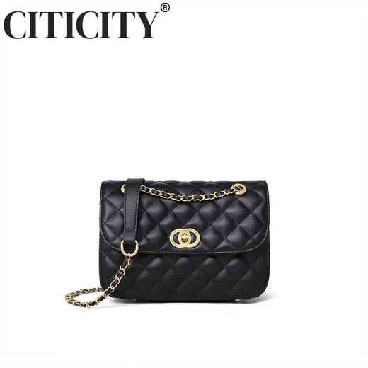 
CITICITY Bag Women's Bag Light Luxury Brand Women's Bag 2025 New Shoulder Bag Small Flavor Chain Crossbody Bag Gift Black