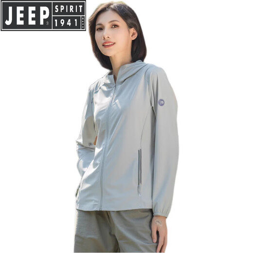 Jeep Spirit Jeep Sunscreen Одежда для мужчин и женщин летние новое ультрафиолетовое и дышащее ледяное шелковое шелковое из тонкой солнцезащитной одежды на открытом воздухе.