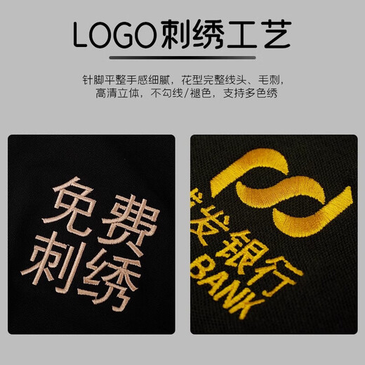 Huicai shirt T-shirt custom printed logo management work clothes summer lapel short-sleeved corporate employees high-end pure cotton polo shirt [A style 100% long cotton] NS-9901 Navy S single size