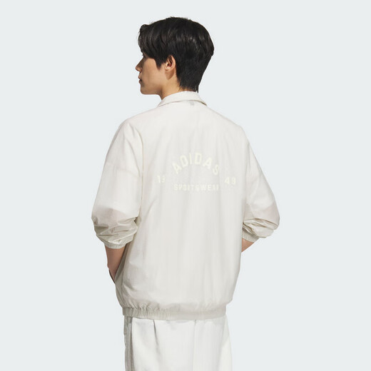 阿迪达斯（adidas）外套男装 新款春秋季运动服潮流时尚休闲服出行锻炼梭织立领夹克 JZ8410 M