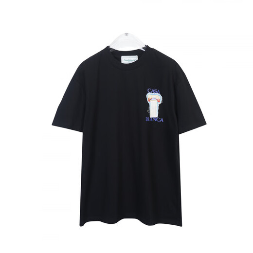 Lee Kids25fw Casablanca Sommer Neue Fantasy-Tür-Print Männer und Frauen lässig lockere kurzärmelige T-Shirt Trend 829 White XL