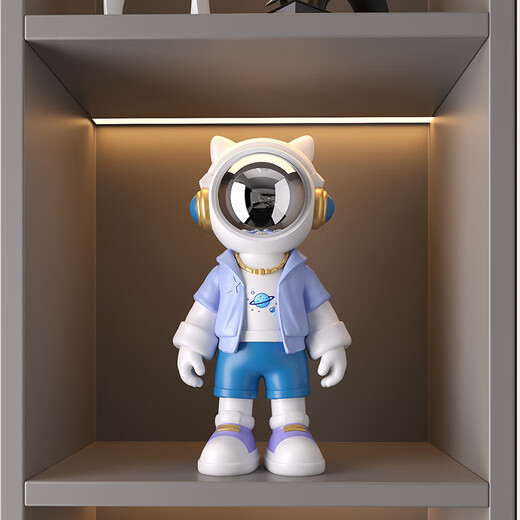 Chuxiang kreativer Astronaut Desktop Ornamente Office Desk Phrase Wohnzimmer Eingang Weinschrank Kinderzimmer Bücherregal Home Dekoration Astronaut Desktop Orange Orange [High 15 cm]