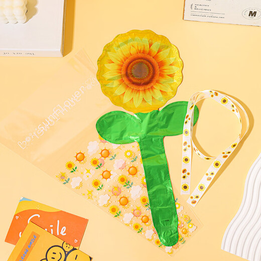 TaTanice Teacher's Day gift bouquet balloons 10 packs of sunflowers for male and female teachers thanks for their careful cultivation