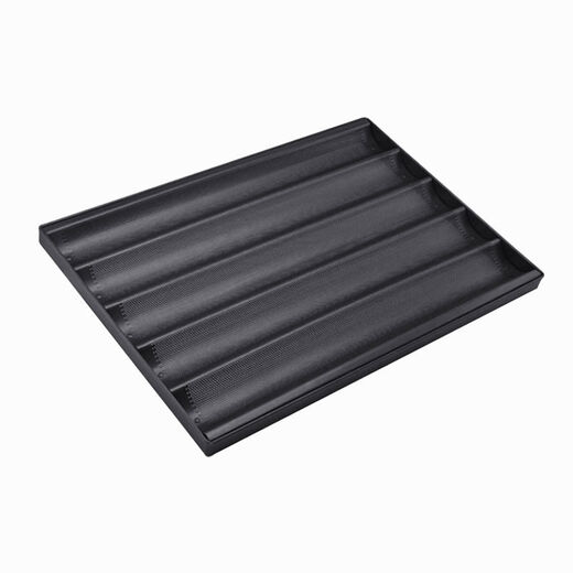 Three-energy baking mold non-stick bar non-stick French stick five-slot four-slot wave baking tray baguette U-shaped bread mold SN15935 slot