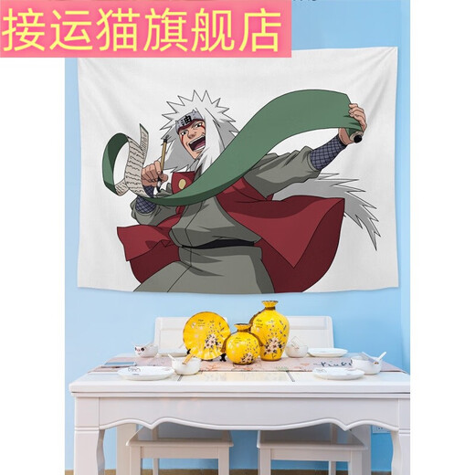 接运猫火影忍者动漫背景布海贼王ins卧室房间宿舍床头装饰背景布ins网 GT1048 宽100cm-高75cm(安装包+6米星星