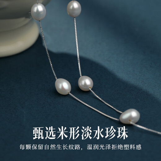 Manhe S925 Silver Freshwater Pearl Necklace Women's 2025 New Pendant Jewelry Wife's Birthday Gift for Girl Friends