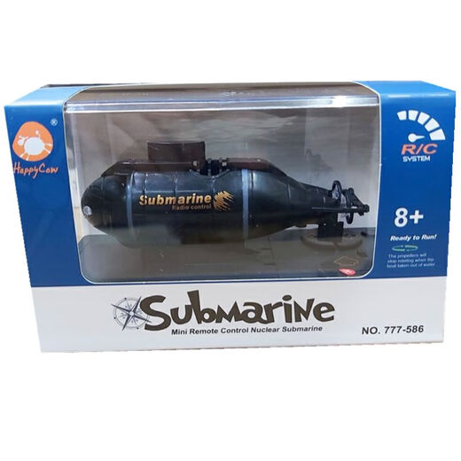 Xianniu Mini Six-channel Remote Control Submarine Children's Water Toy Boat Model Nuclear Submarine Fish Tank Water Speed Boat Boy Simulation Remote Control Nuclear Submarine-Blue 3311 Official Standard USB Charging Cable
