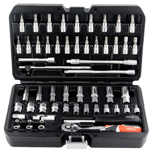 
Yusen Yier Tuo Repair Tool Set Auto Repair Xiaofei Sleeve Ratchet Wrench Set Repair Tool Collection 1/4 Iron Box 23-piece Set YT-14421