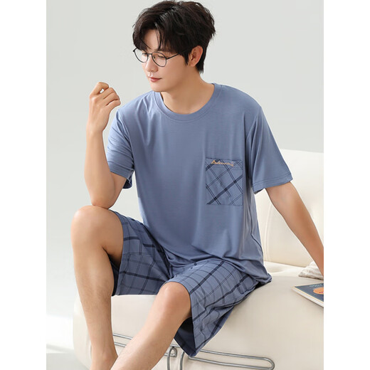 Yalu modal pijamas shorts de manga corta de manga corta ropa casera jóven