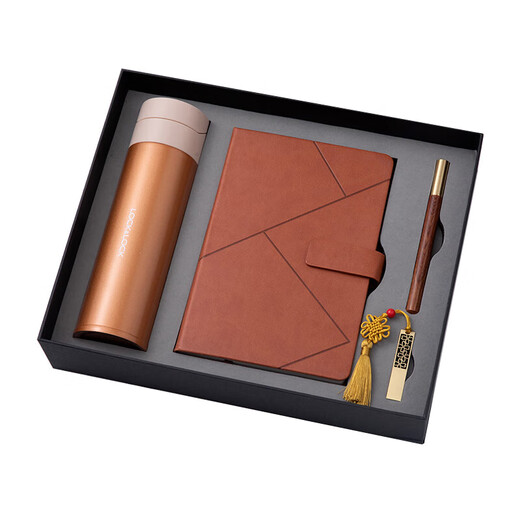 LOCK&LOCK winter souvenir gift box, practical small gifts, company team building annual meeting prizes, trade union activities, employee induction thermos cup, B2 blue style four-piece set