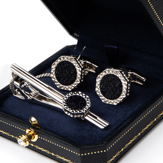 NOSSKISS creative gift sunflower cufflinks for men, simple fashion, light luxury, customized high-end French lining birthday gift gift, golden sunflower cufflinks-gift box