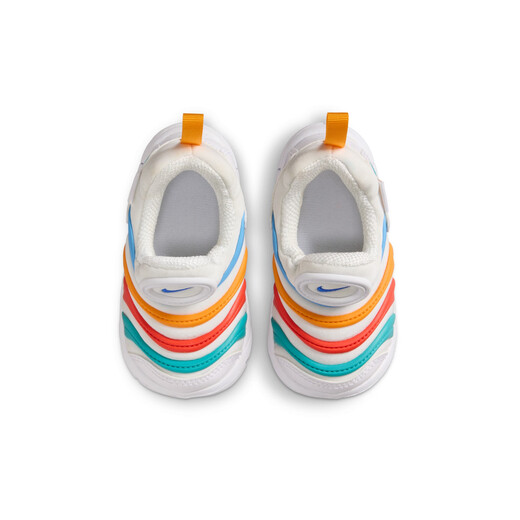 Nike caterpillar baby lightweight soft-soled sneakers for boys and girls in winter, easy to put on and take off, NIKE 343938 106 white/cactus green/bright stone gray 27